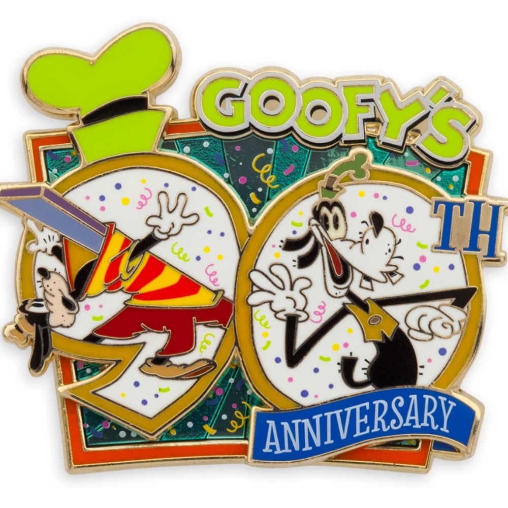 Disney Store Goofy 90th Anniversary Pin, 1 of 3